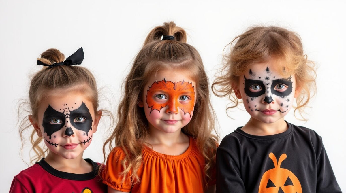 3 Kinder geschminkt