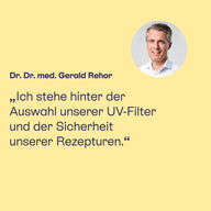 Dr. Dr. med. Gerald Rehor steht hinter der Auswahl der UV-Filter.