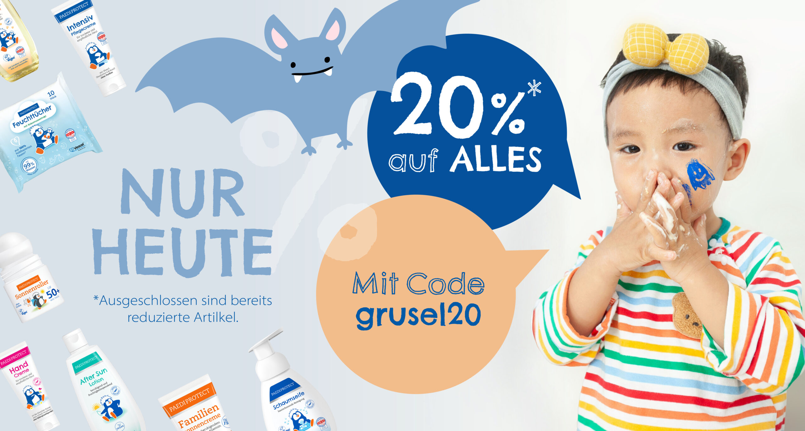 Halloween-Aktion Nur heute! 20% auf alles mit dem Code: grusel20