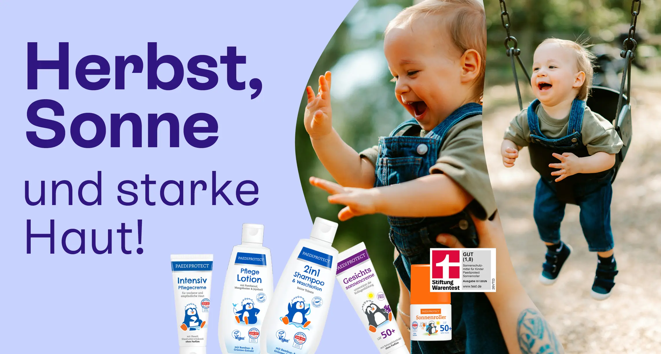 2609_Frühherbst_Header_web PAEDIPROTECT Hautpflege für Babys und Kinder