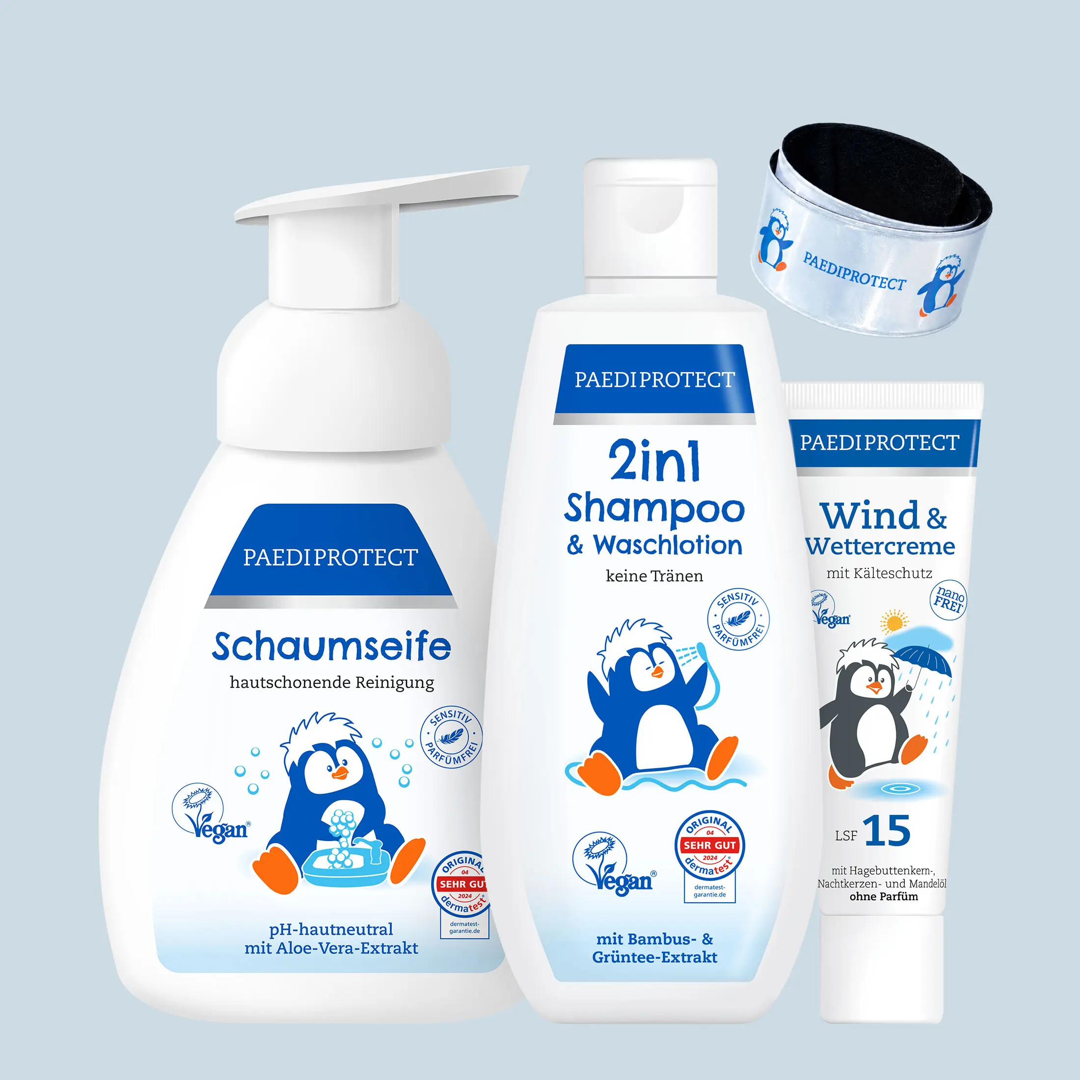 Wetterfest-Bundle 1 Wetterfest-Bundle mit Schaumseife, Handcreme & Wind und Wettercreme