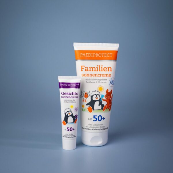 Bundle PAEDIPROTECT Familiensonnencreme, PAEDIPROTECT Gesichtssonnencreme