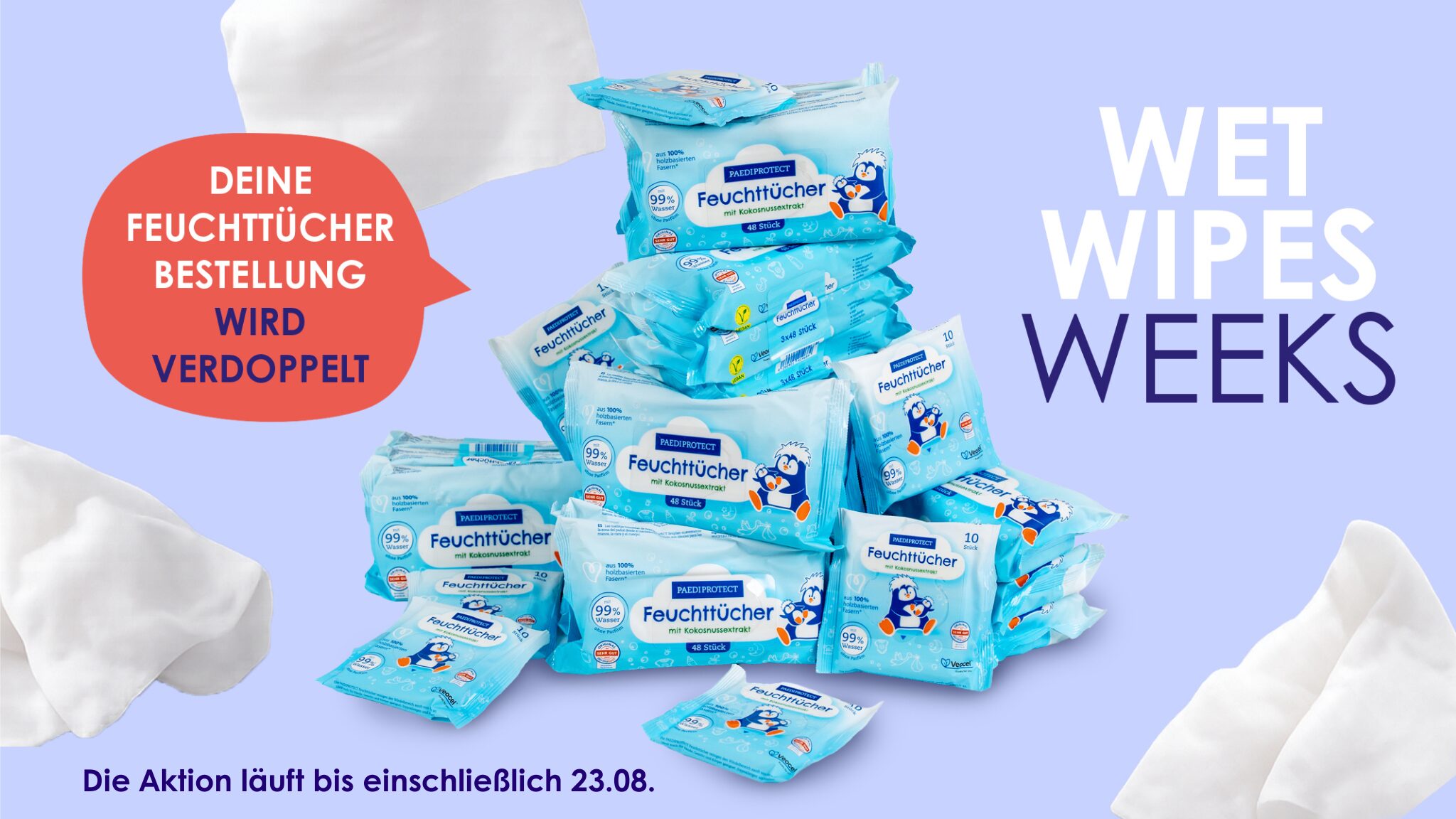 Baby Feuchttücher Baby Feuchttücher Sonderpreis 50 % Rabatt