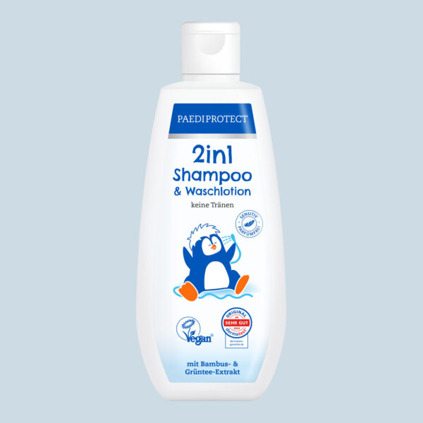 PAEDIPROTECT Babyshampoo: 2in1 Shampoo & Waschlotion für Kinder