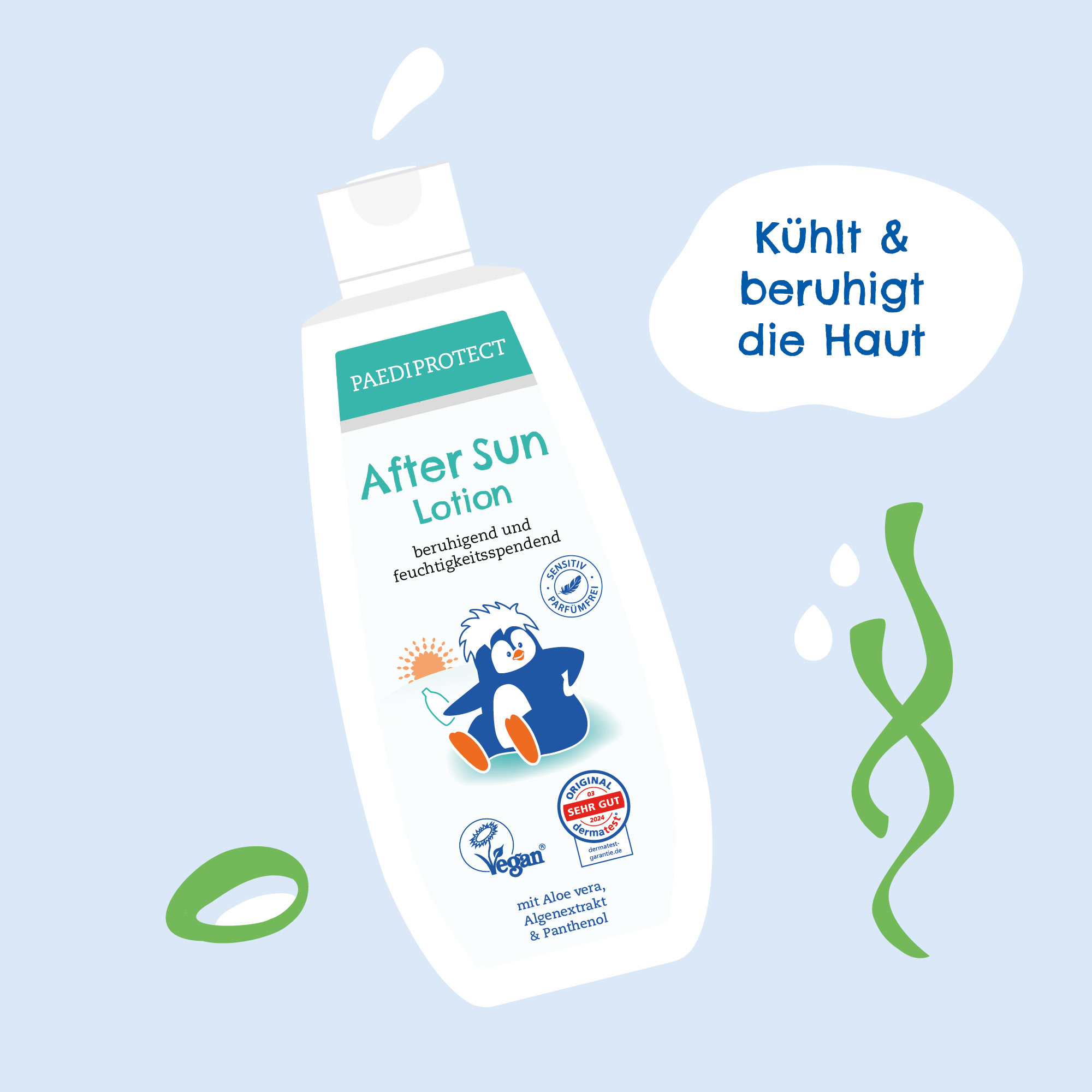 Sonnenschutz Set Babys & Kinder - Sommer Set 6 PAEDIPROTECT After Sun Lotion