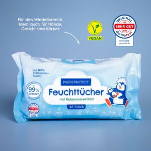 Feuchttücher mit Kokosnussextrakt (10 Stück)