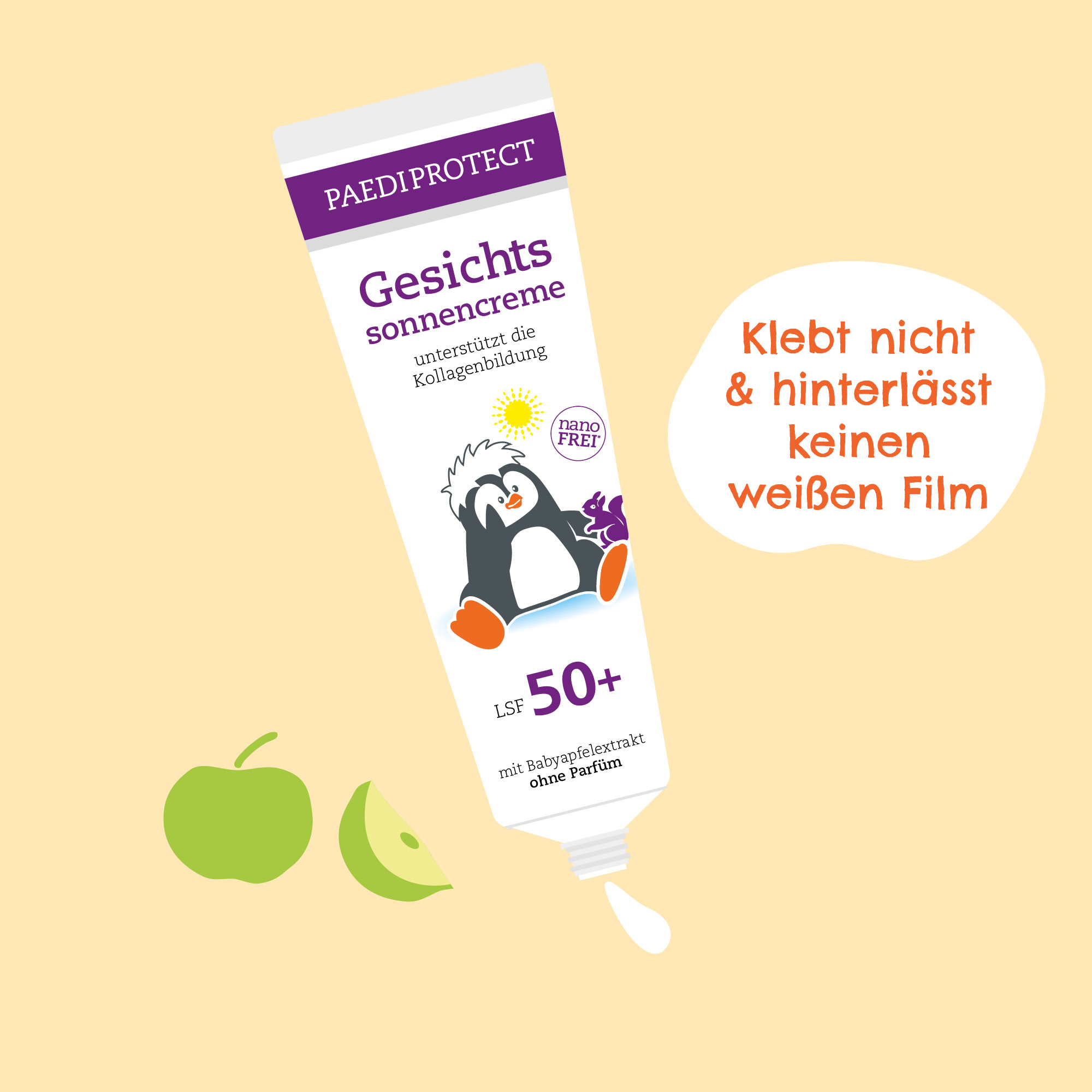 Gesichtssonnencreme LSF 50+ 4 PAEDIPROTECT Gesichtssonnencreme