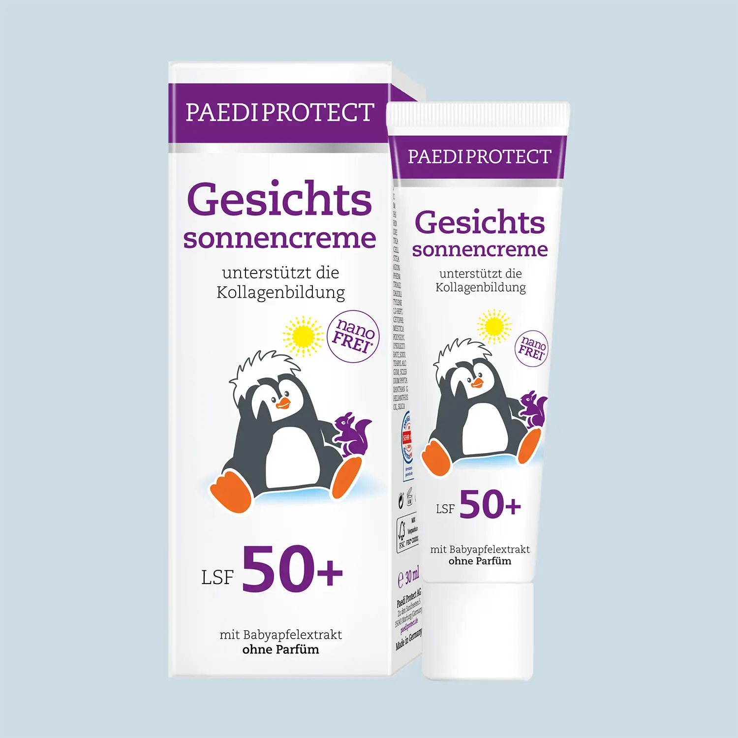 Gesichtssonnencreme LSF 50+ 1 PAEDIPROTECT Gesichtssonnencreme LSF 50+