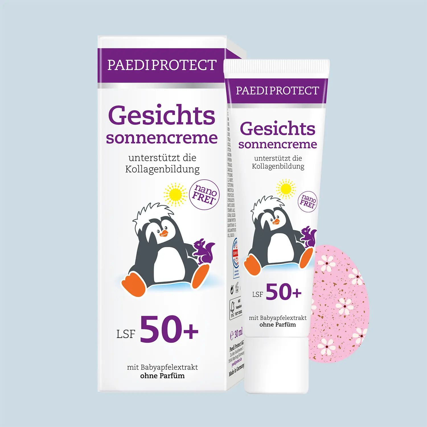 Gesichtssonnencreme LSF 50+ 1 PAEDIPROTECT Gesichtssonnencreme LSF 50+