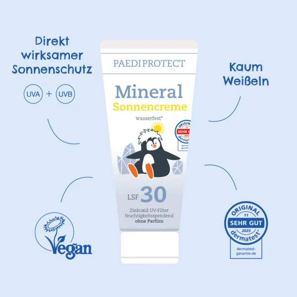 PAEDIPROTECT Mineralische Sonnencreme ohne Titandioxid