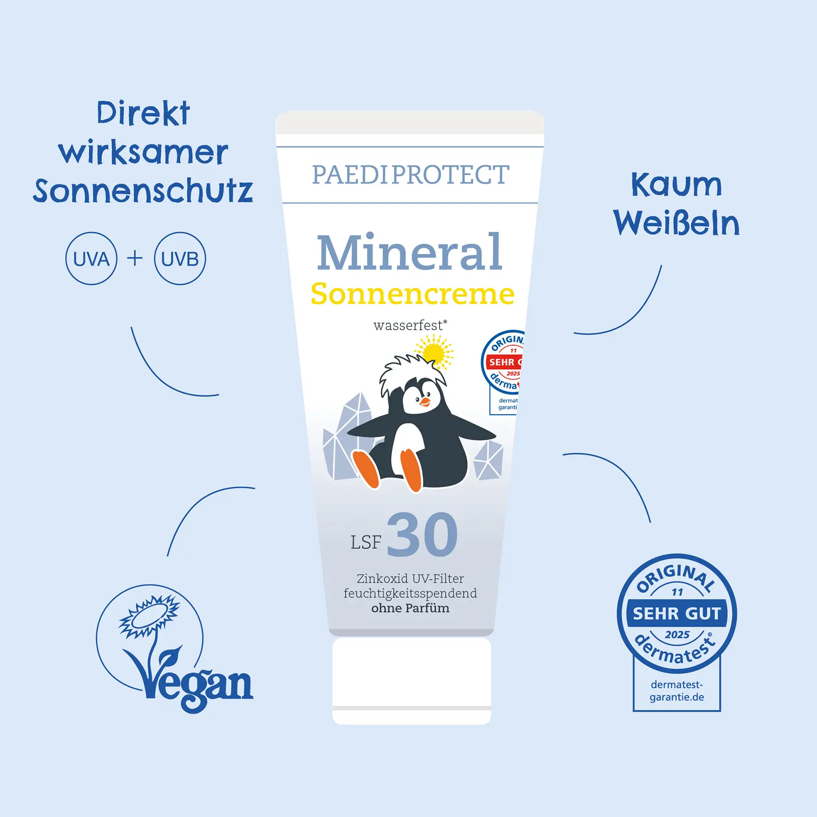 Mineral Bundle 2 PAEDIPROTECT Mineralische Sonnencreme ohne Titandioxid