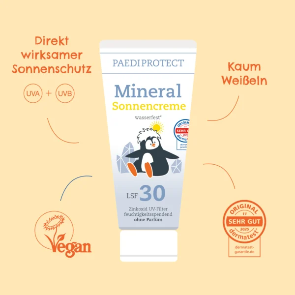 Startseite 32 PAEDIPROTECT Mineralische Sonnencreme ohne Titandioxid