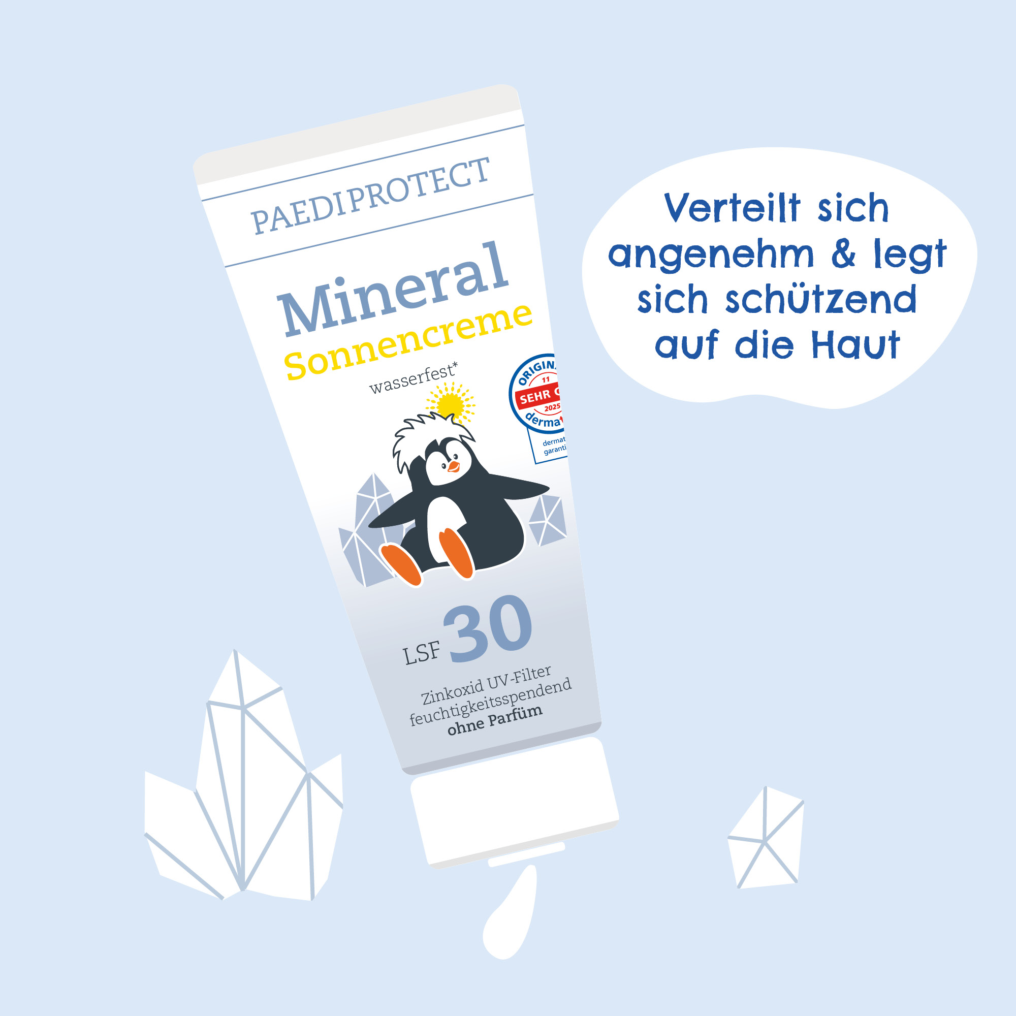 Mineral Sonnencreme LSF 30 4 PAEDIPROTECT mineralische Sonnencreme schützt sofort