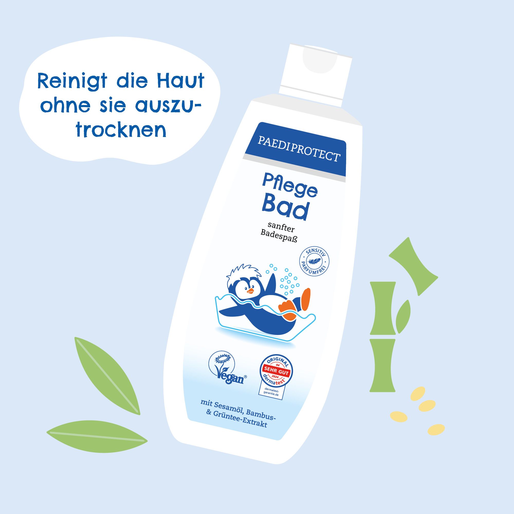 Pflege Set 7 a bottle of PAEDIPROTECT Pflegebad