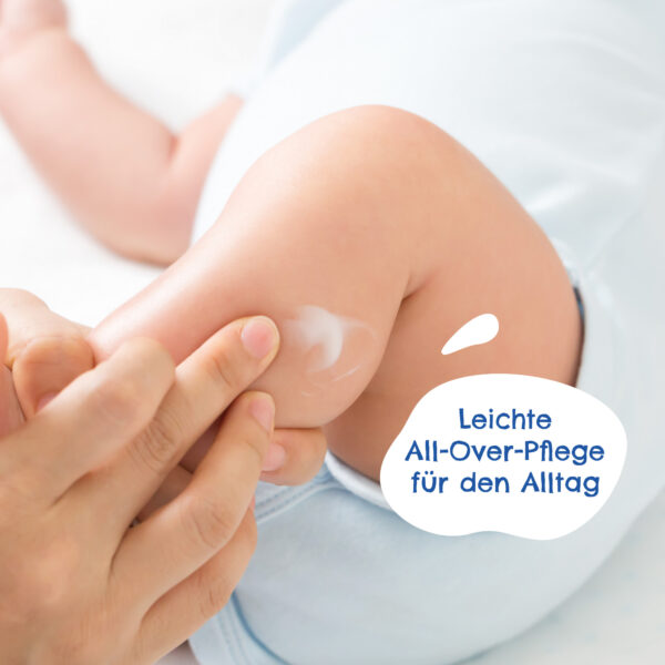 Startseite 2 a baby's leg with cream on it