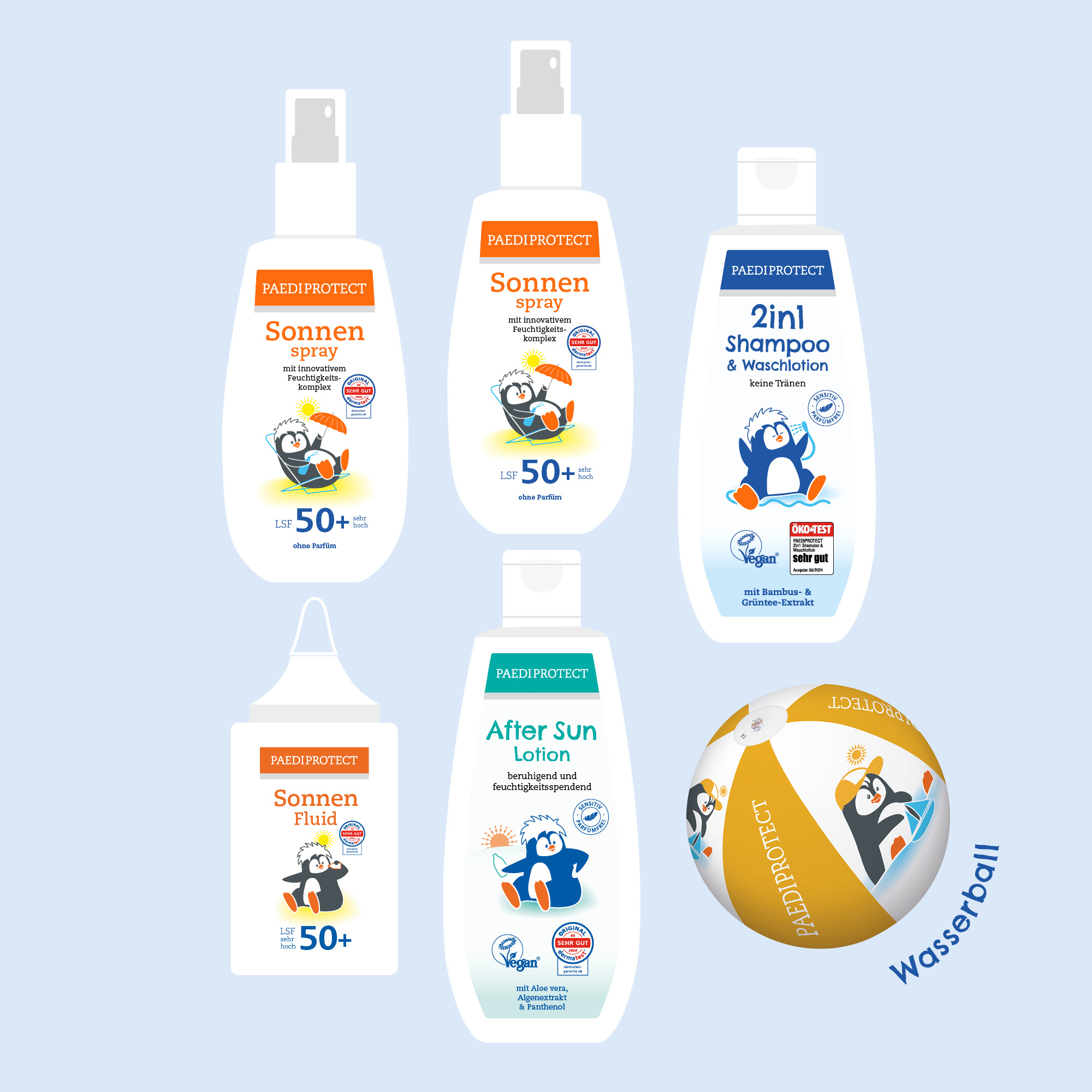 Sonnenschutz Set Babys & Kinder - Sommer Set 2 PAEDIPROTECT Sommer Set