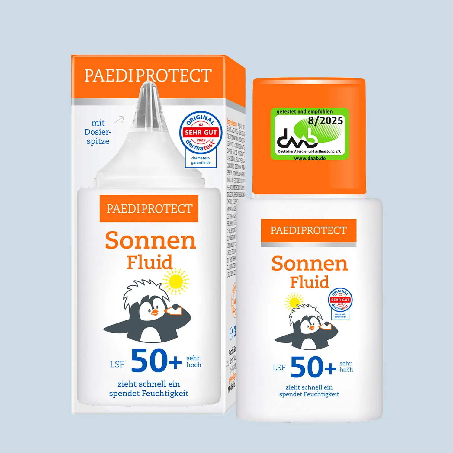 Sonnenfluid LSF 50+ mit Squalan & Niacinamid 1 PAEDIPROTECT Sonnenfluid LSF 50+ DAAB
