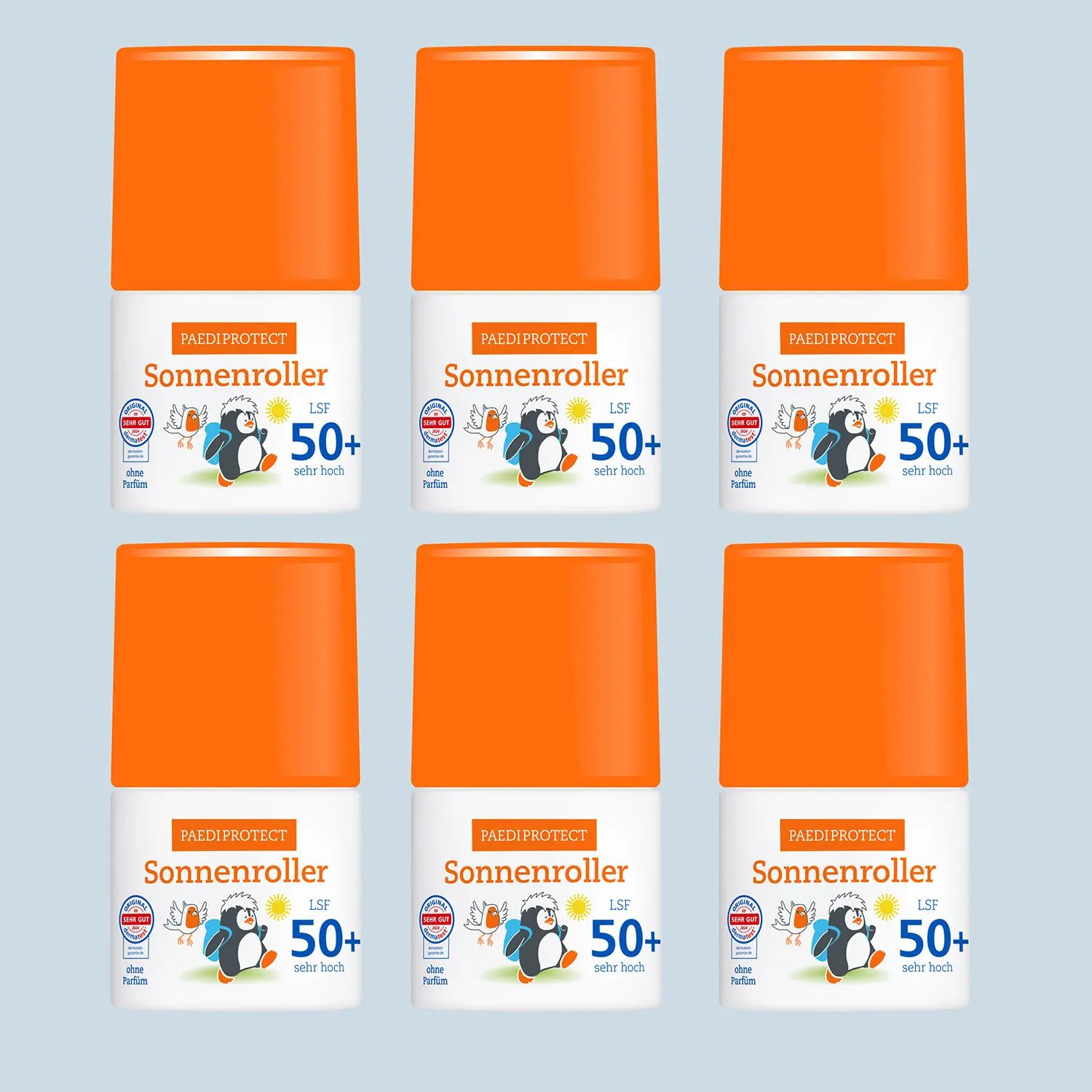 Sonnenroller LSF 50+ für Kinder – Zahle 5, erhalte 6 1 Sechs Sonnenroller für Kinder.