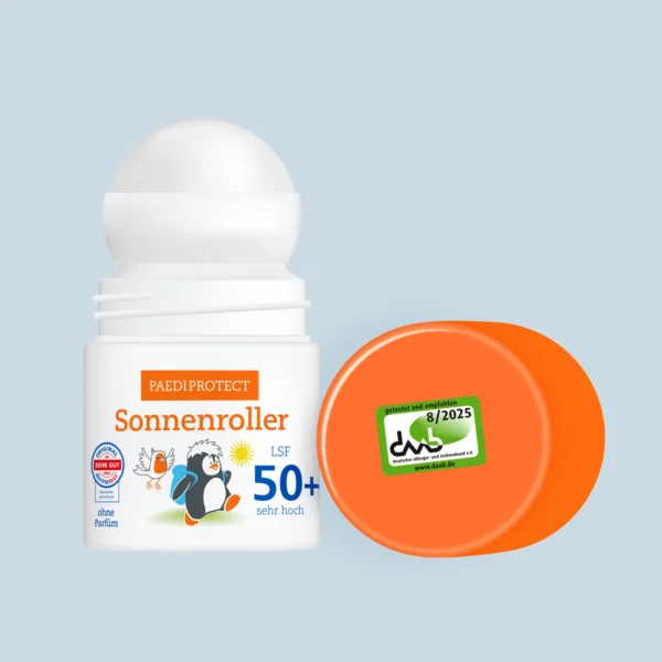 a roll-on with an orange lid