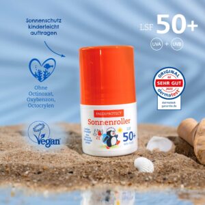 a group of sunscreen bottles