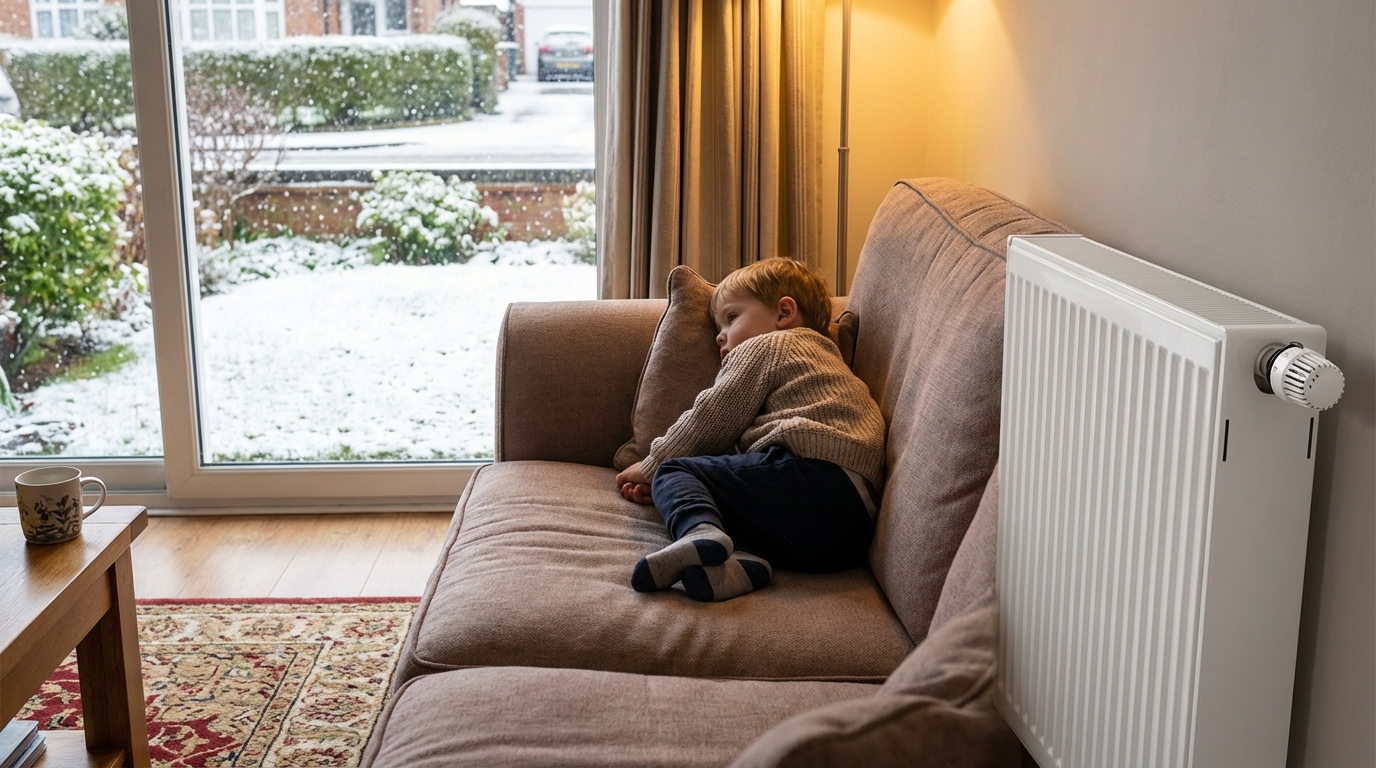 Trockene Luft im Winter Haut