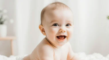 Baby glücklich