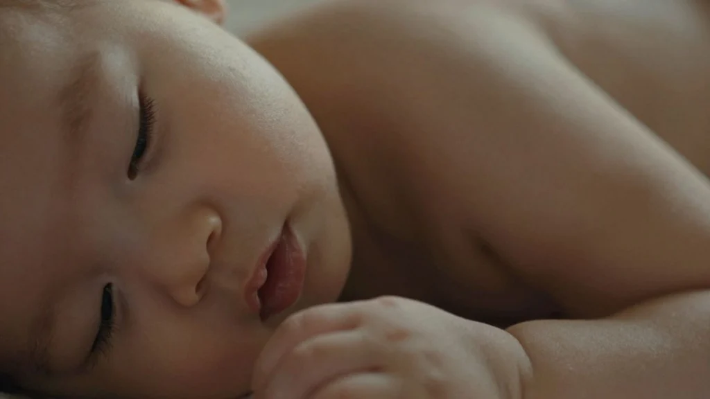 Babyhaut mit trockenen Stellen