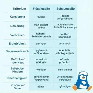 Flüssigseife oder Schaumseife – was ist besser für empfindliche Haut? 2 Vergleich Flüssigseife vs. Schaumseife für die Hände