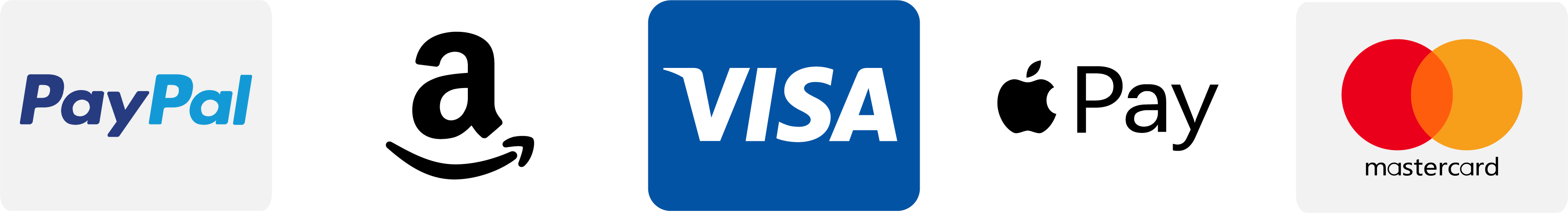 Zahlungsarten: PayPal, Amazon Pay, Visa, Apple Pay, Mastercard